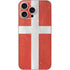 Denmark Flag Distressed iPhone 16 Pro Max Skin